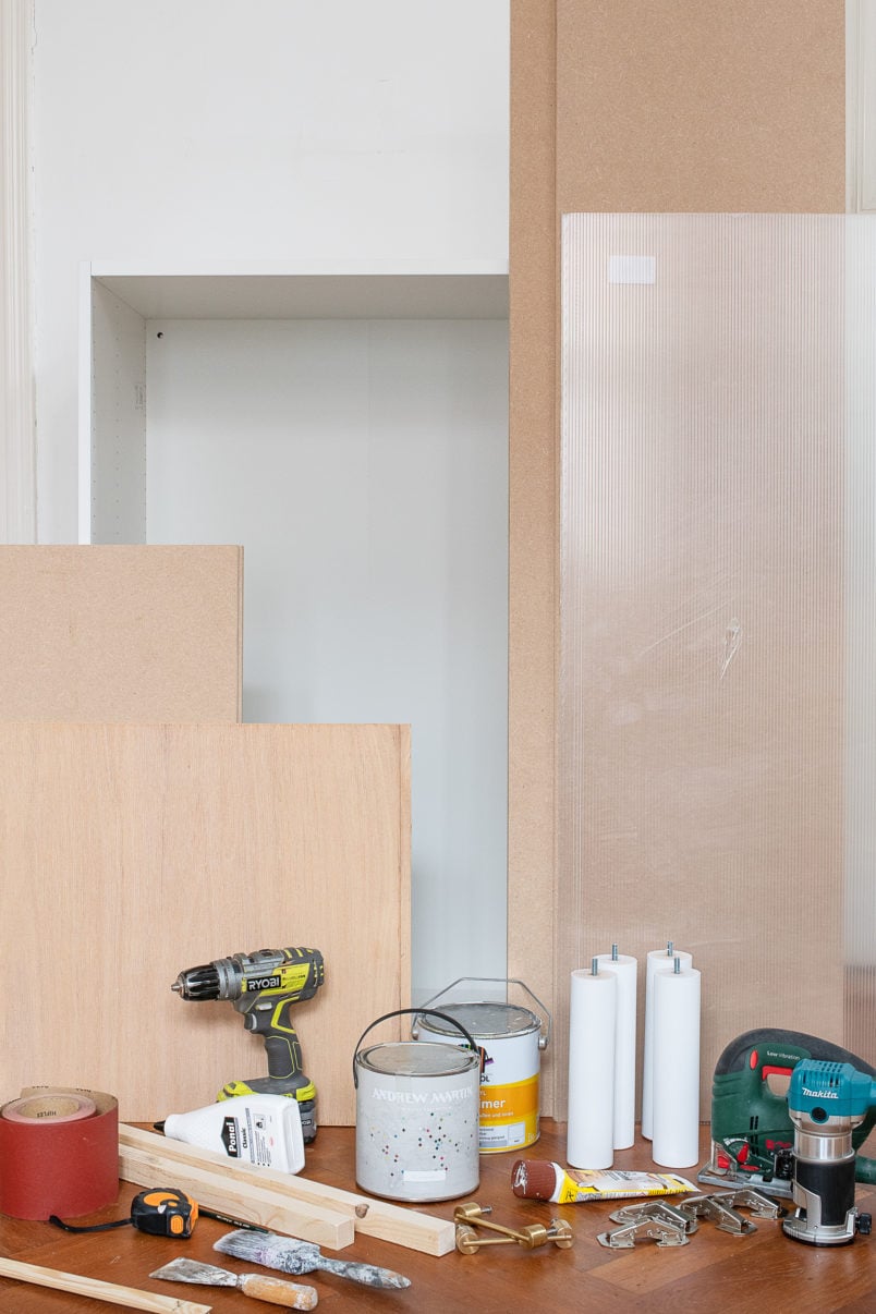 DIY Arched Cabinet - Supplies