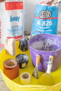plastering tools and supplies