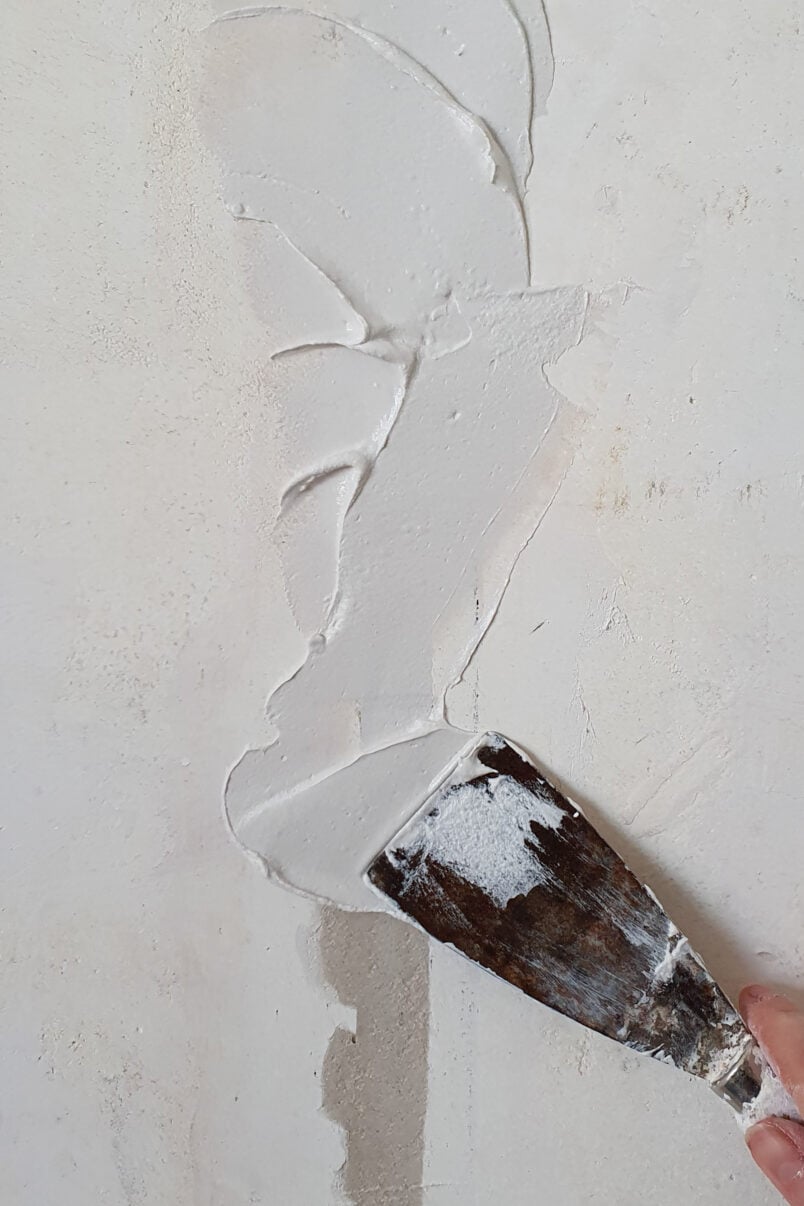 plastering over cable channel
