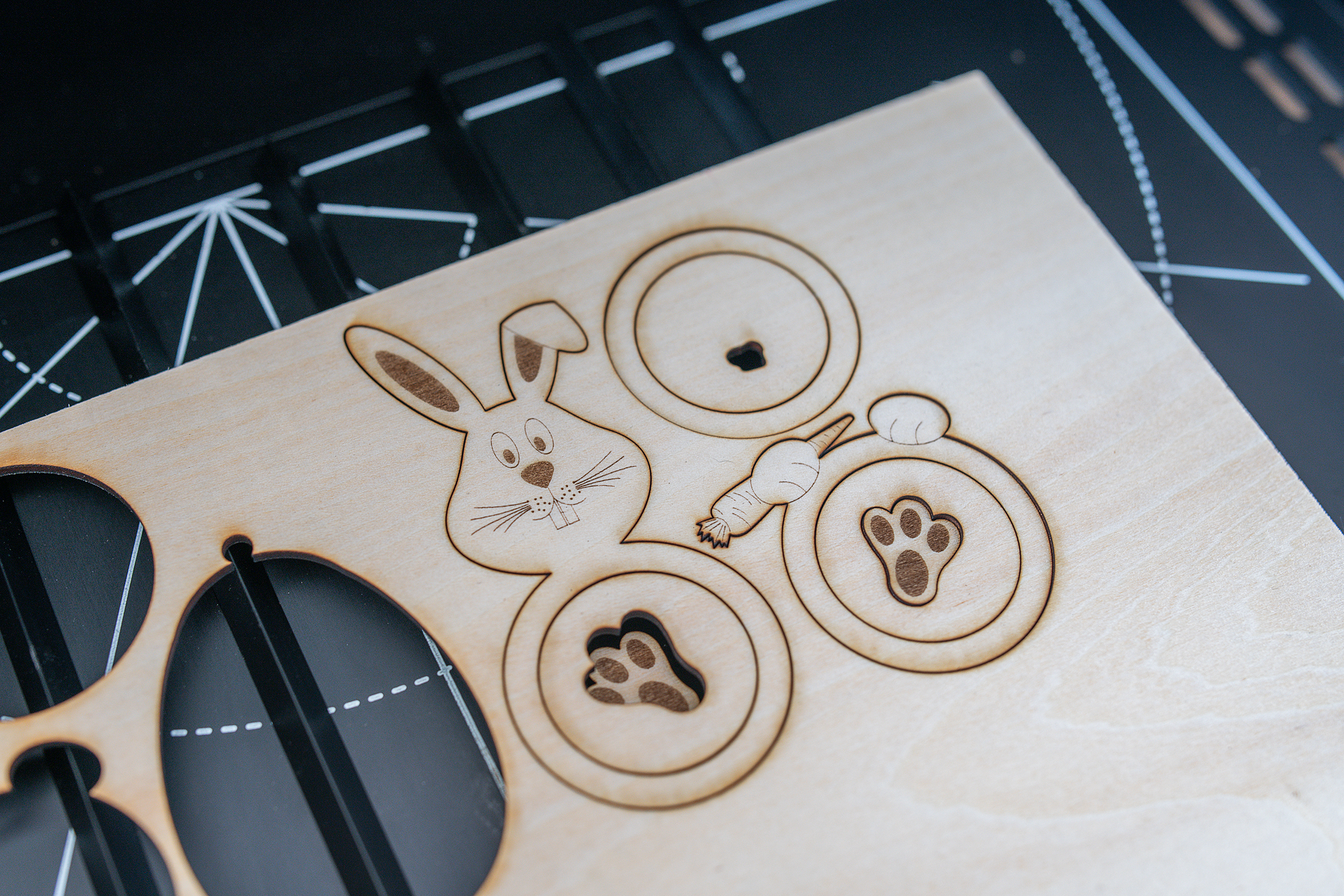 Lasercut Bunny Napkin Rings With xTool M1 - Little House On The Corner