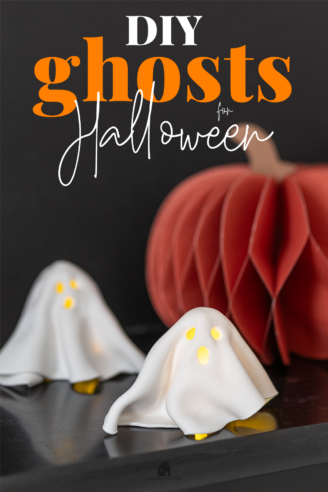 DIY Clay Ghosts For Halloween