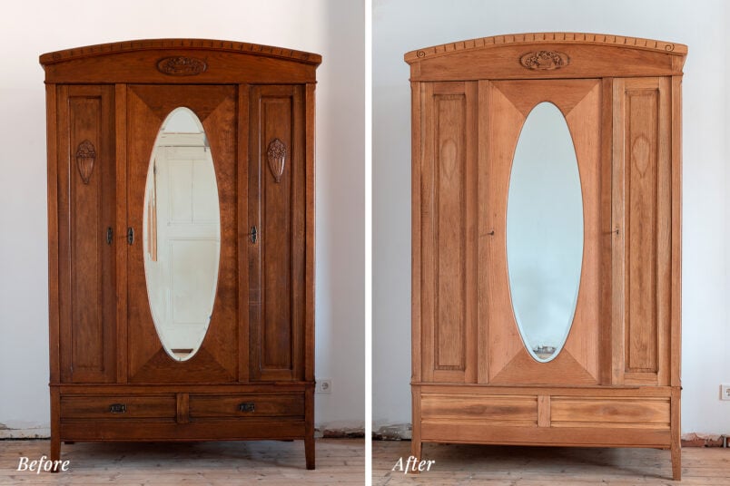 Lightened-wardrobe-before-and-after
