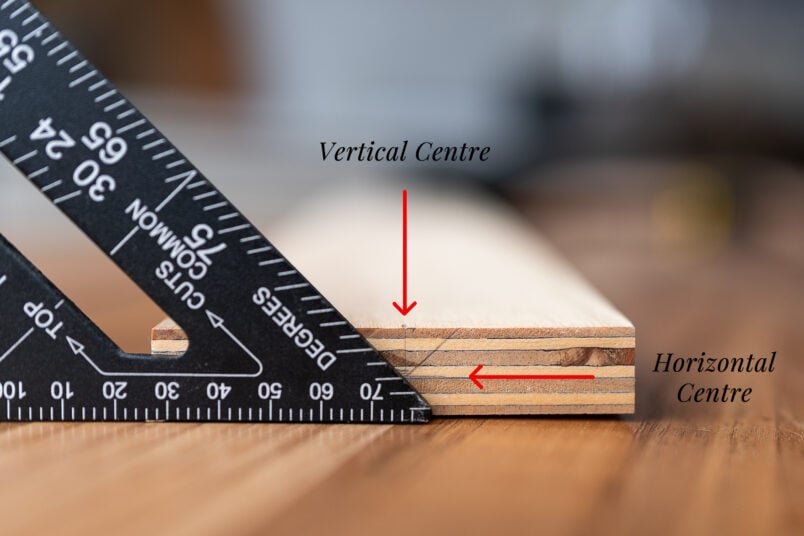How to make Fench Cleats - measure the centre for cutting